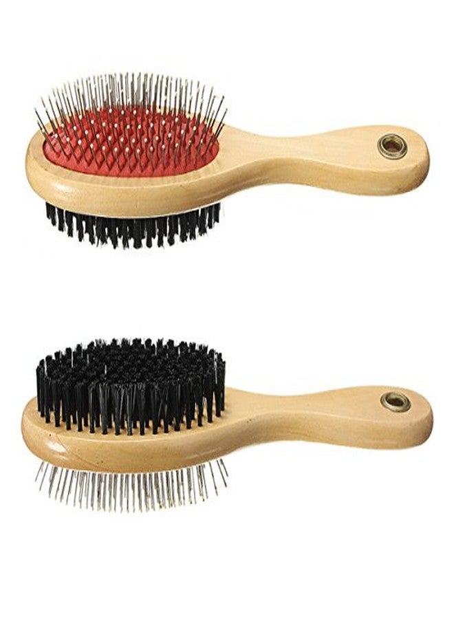 VIP Home Essentials Combo Pin & Bristle Grooming Brush for Dogs and Pets with Durable Handle - Image 1